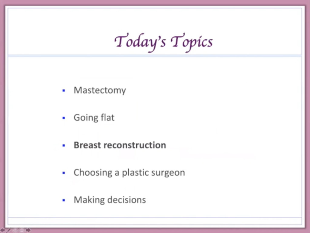 Are You Considering Breast Reconstruction or Going Flat? - Front